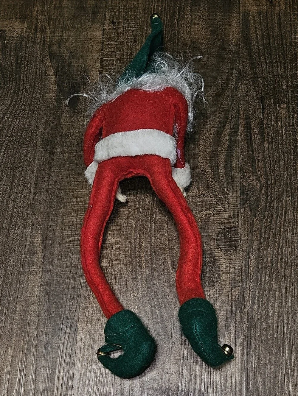 Vintage Santa Elf On The Shelf Father Christmas Bendable Shelf Sitter